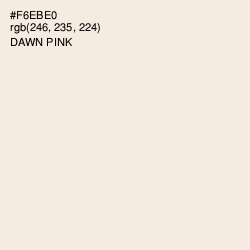 #F6EBE0 - Dawn Pink Color Image